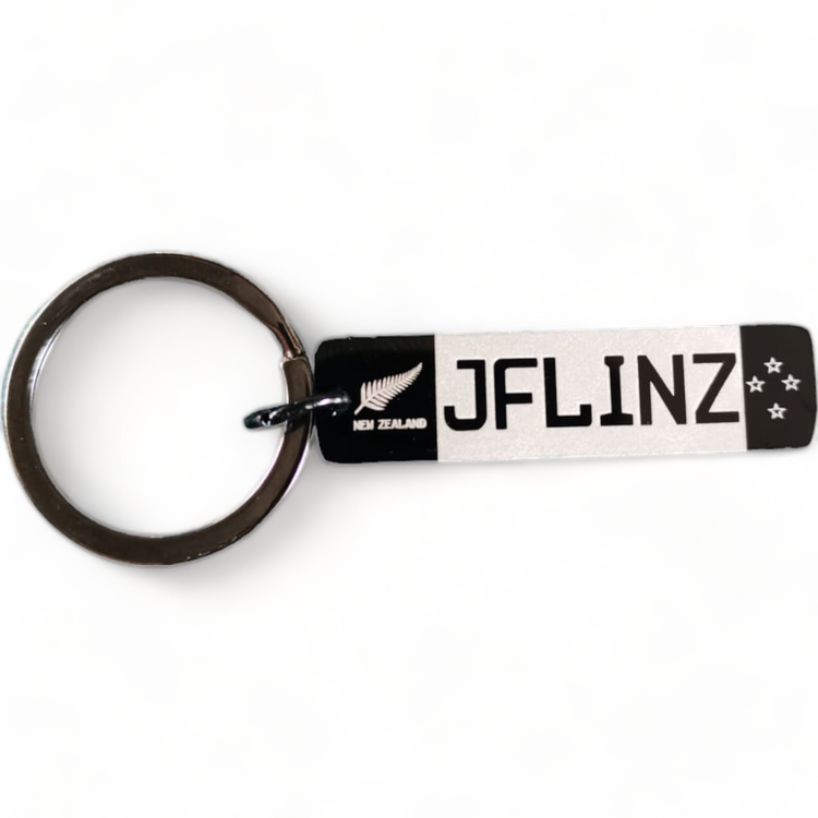 Personalised NZ Mini Car Number Plate Keyring