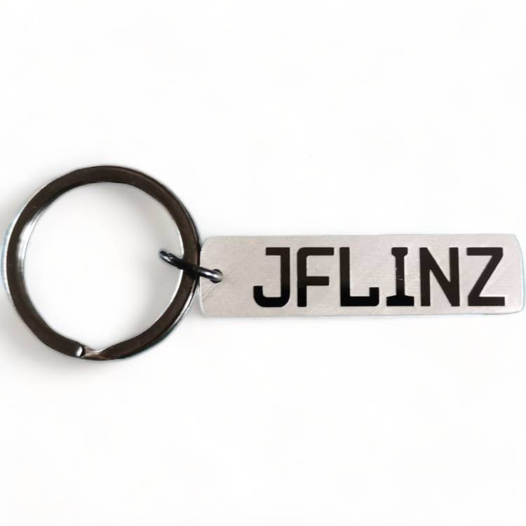 Personalised NZ Mini Car Number Plate Keyring