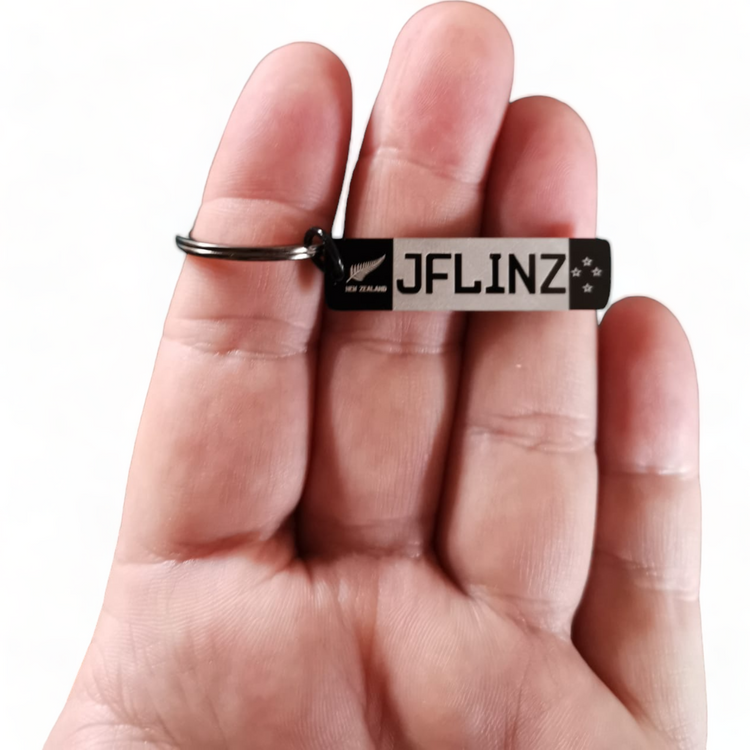 Personalised NZ Mini Car Number Plate Keyring