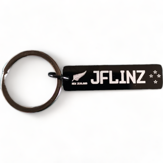 Personalised NZ Mini Car Number Plate Keyring