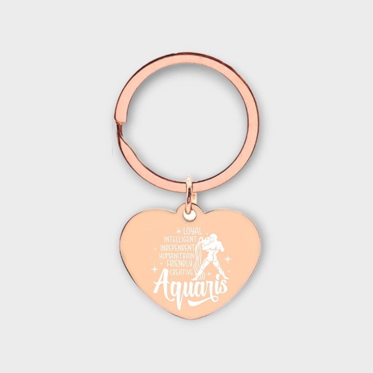 Aquarius Descriptive Keychain - jflinz