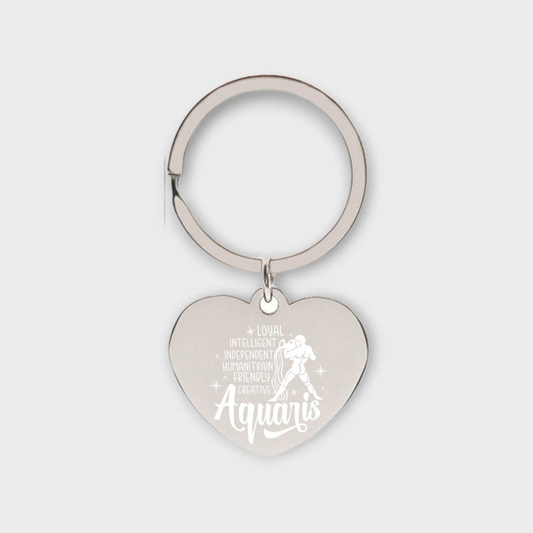 Aquarius Descriptive Keychain - jflinz