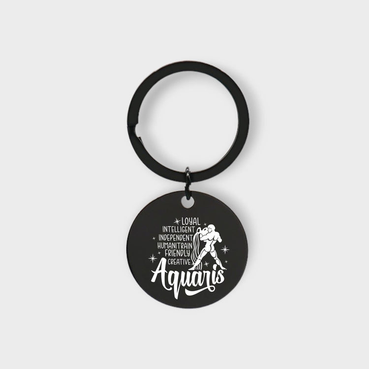 Aquarius Descriptive Keychain - jflinz