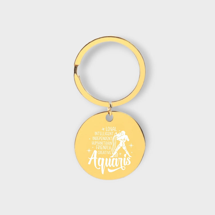 Aquarius Descriptive Keychain - jflinz