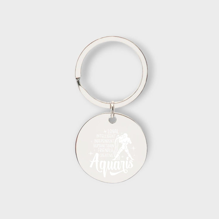Aquarius Descriptive Keychain - jflinz