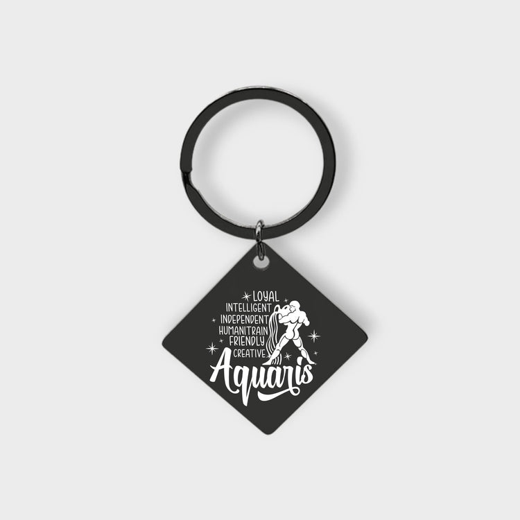 Aquarius Descriptive Keychain - jflinz
