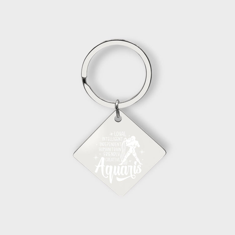 Aquarius Descriptive Keychain - jflinz