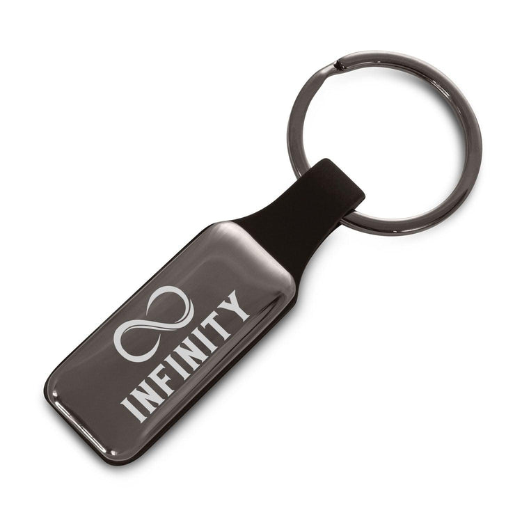 Business Oblong Metal Keyring - jflinz