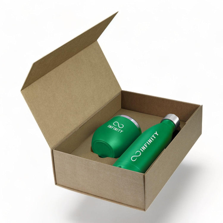 Business Engraved Travel Cup & Bottle Gift Set - jflinz