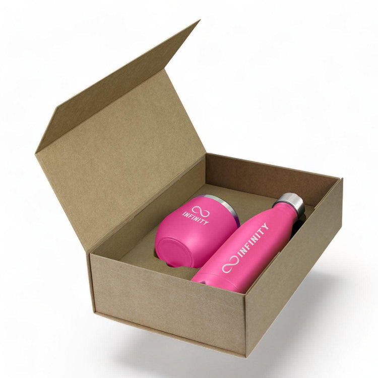 Business Engraved Travel Cup & Bottle Gift Set - jflinz