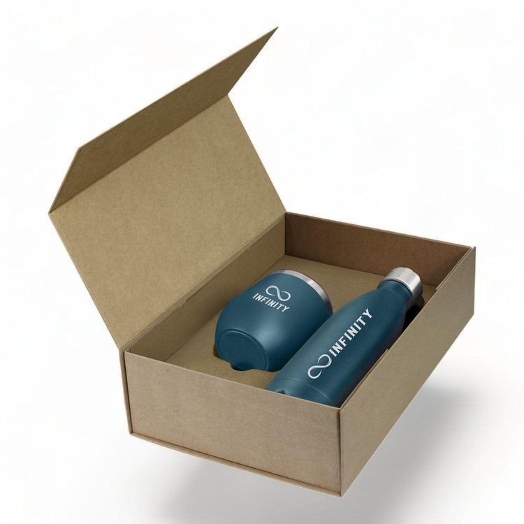 Business Engraved Travel Cup & Bottle Gift Set - jflinz