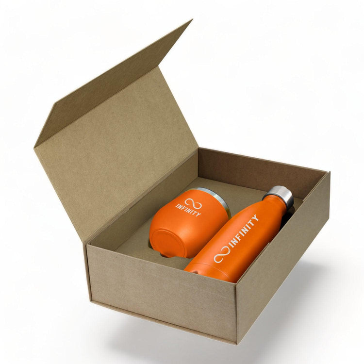 Business Engraved Travel Cup & Bottle Gift Set - jflinz