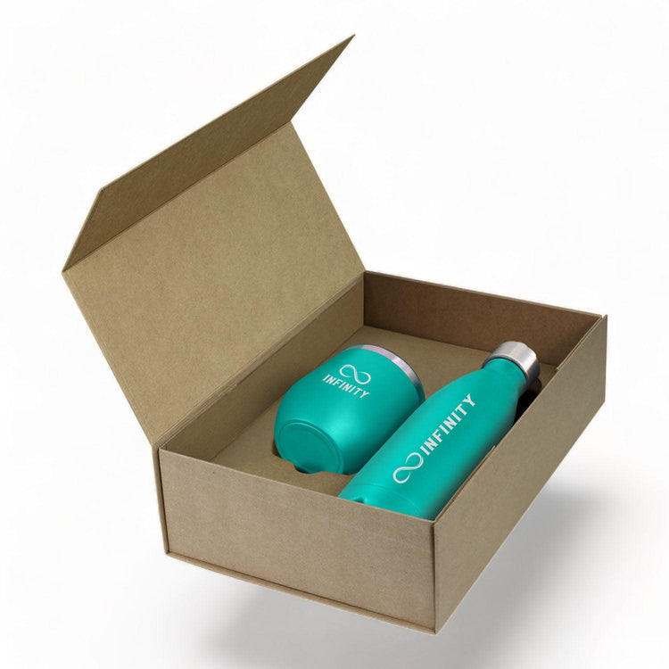 Business Engraved Travel Cup & Bottle Gift Set - jflinz