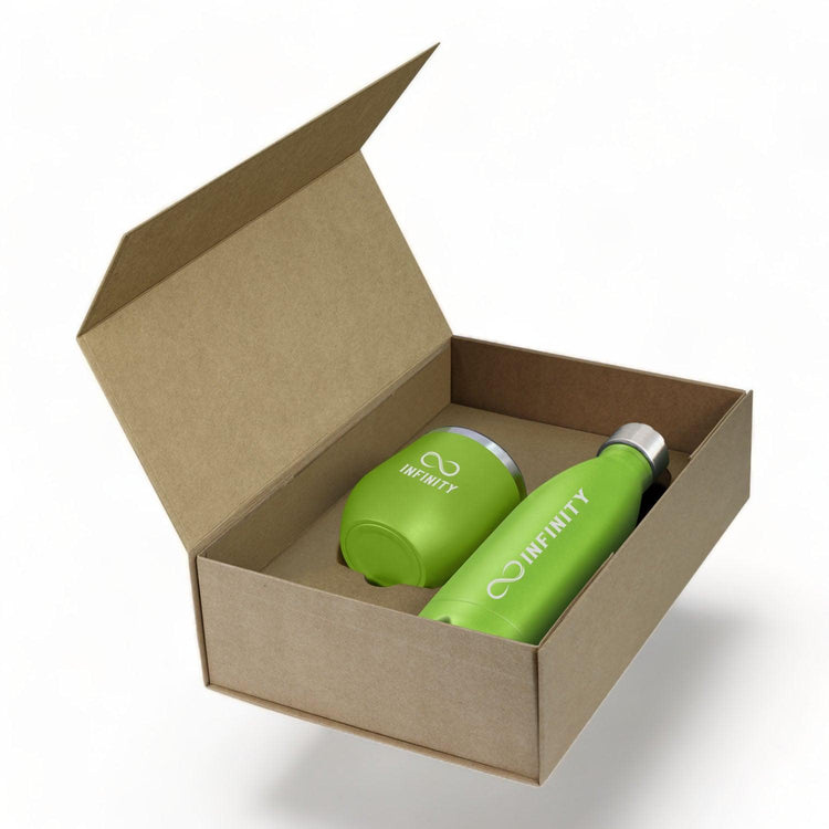 Business Engraved Travel Cup & Bottle Gift Set - jflinz