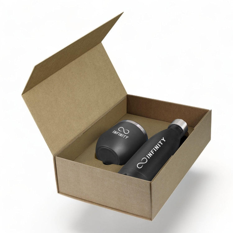 Business Engraved Travel Cup & Bottle Gift Set - jflinz