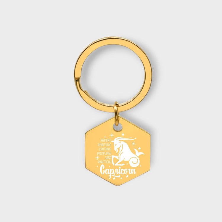 Capricorn Descriptive Keychain - jflinz