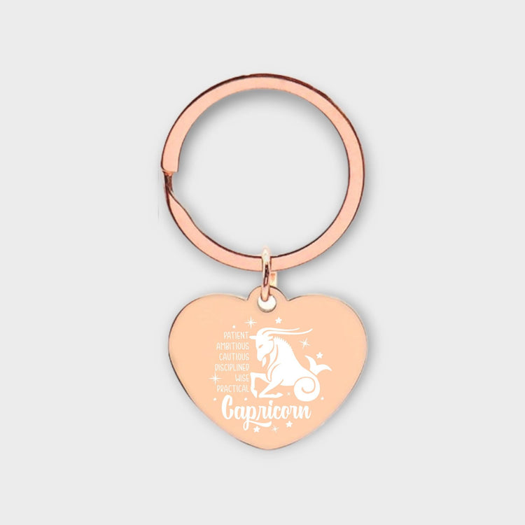 Capricorn Descriptive Keychain - jflinz