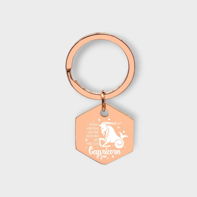 Capricorn Descriptive Keychain - jflinz
