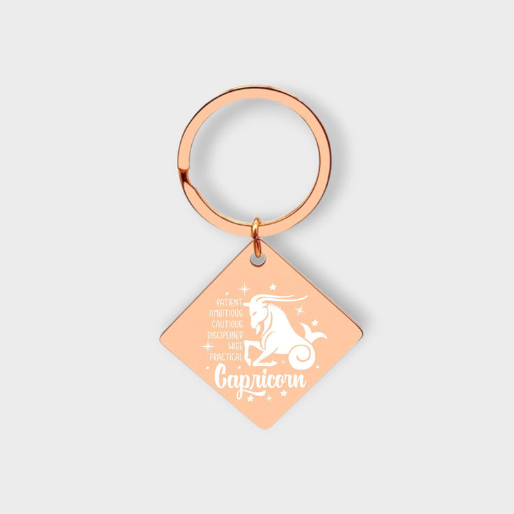 Capricorn Descriptive Keychain - jflinz
