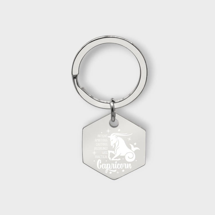 Capricorn Descriptive Keychain - jflinz