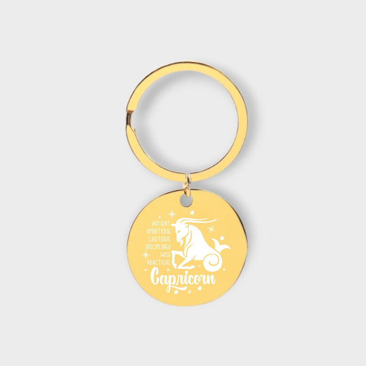 Capricorn Descriptive Keychain - jflinz