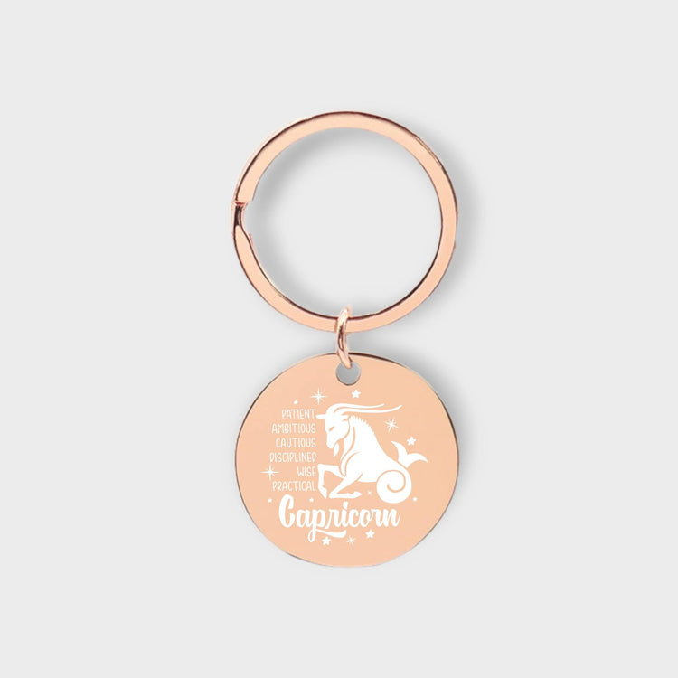 Capricorn Descriptive Keychain - jflinz