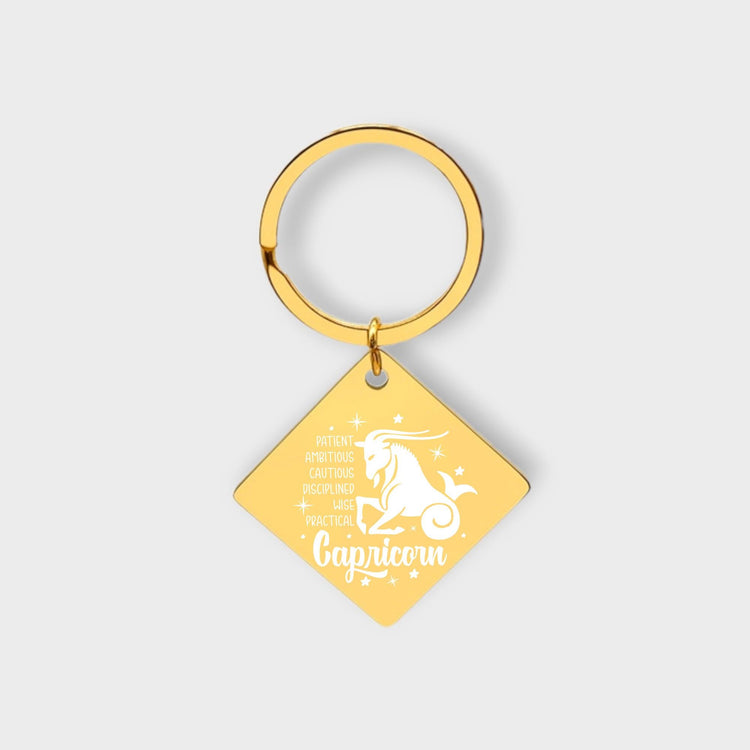 Capricorn Descriptive Keychain - jflinz