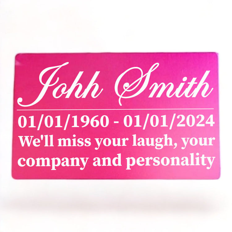 Memorial Plaque | Aluminium |