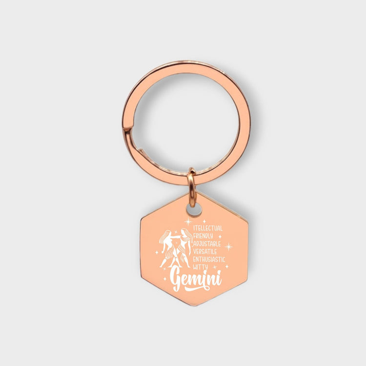Gemini Descriptive Keychain - jflinz