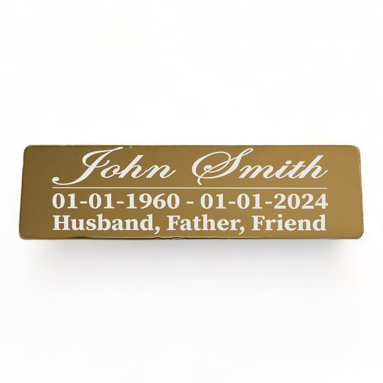 Memorial Plaque | Mirror Stainless |