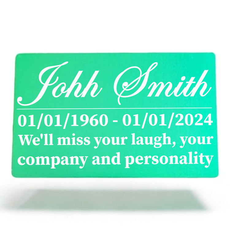 Memorial Plaque | Aluminium |