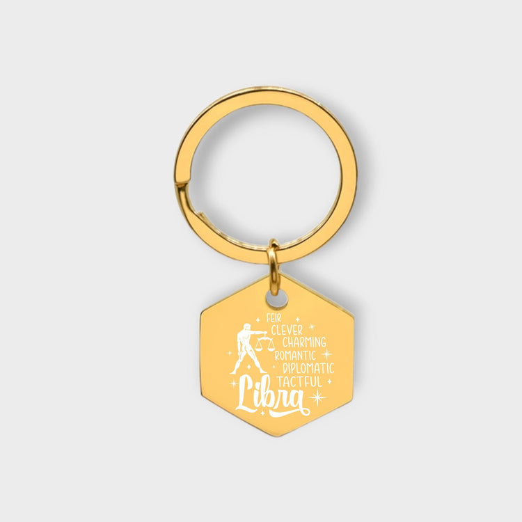 Libra Descriptive Keychain - jflinz
