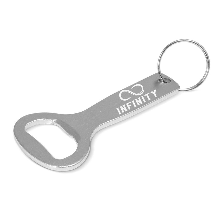 Business Flat Bottle Opener Engraved Key Rings - jflinz