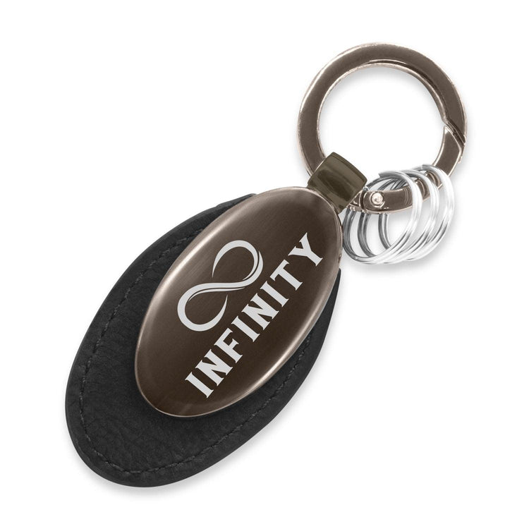 Business Leather & Metal Keyring - jflinz
