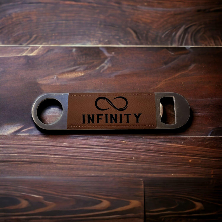 Business Leather Style Engraved Speed Bottle Openers - jflinz