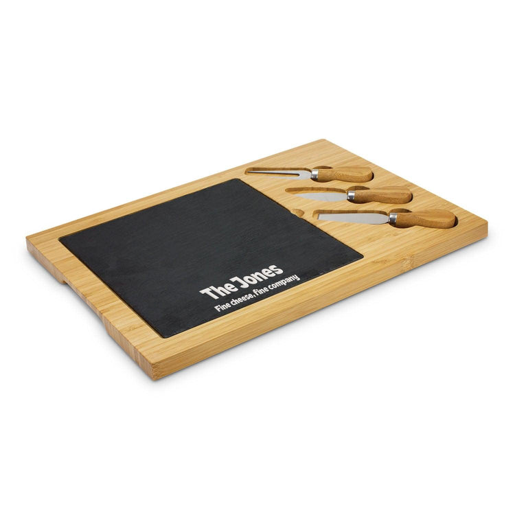 Slate Cheese Board & Knives - jflinz