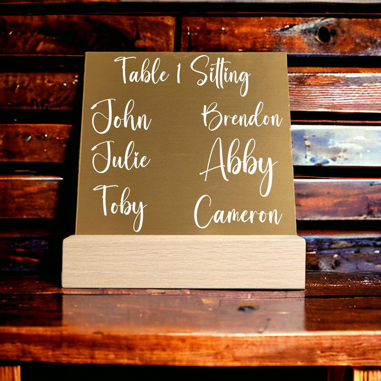 Wedding Table Signage - jflinz