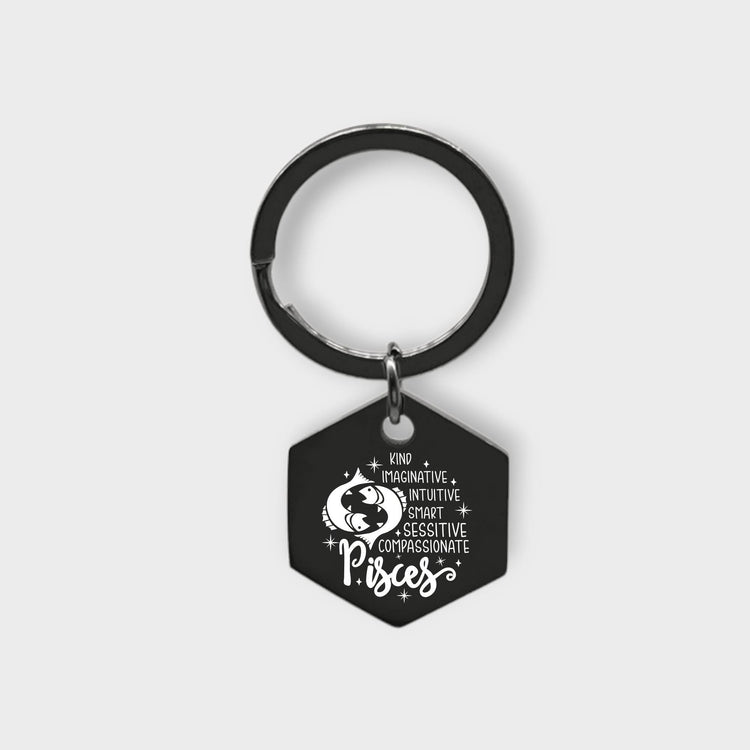 Pisces Descriptive Keychain - jflinz