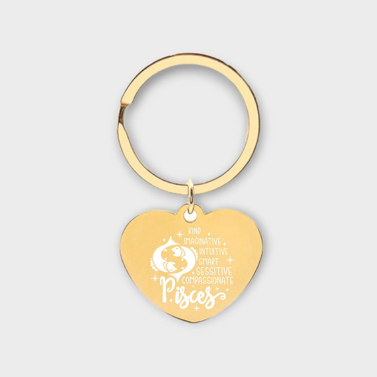 Pisces Descriptive Keychain - jflinz