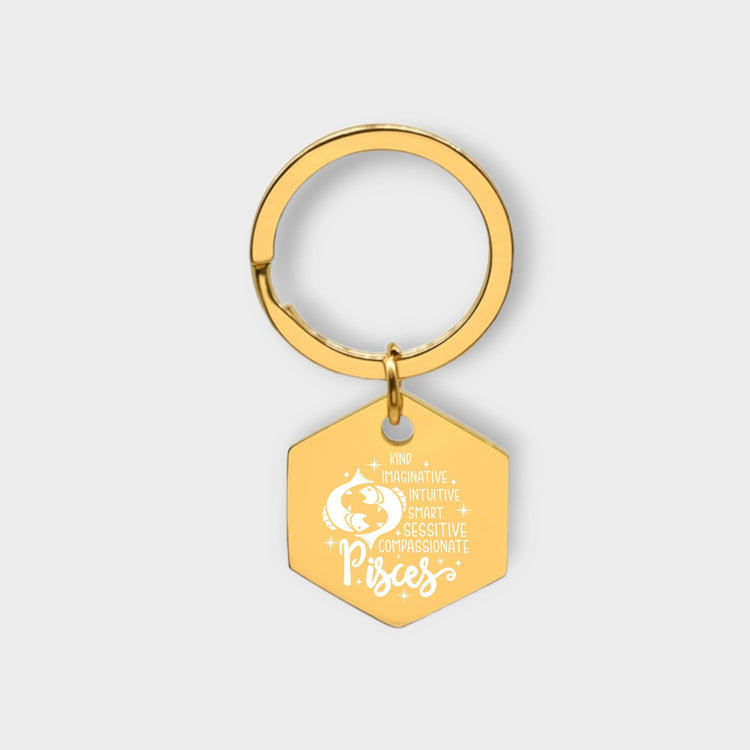 Pisces Descriptive Keychain - jflinz