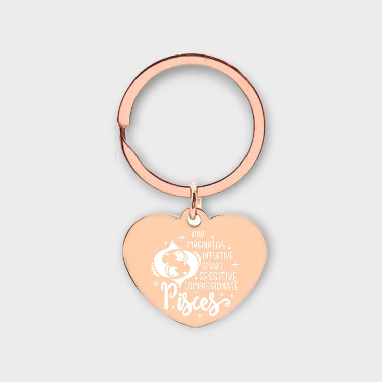 Pisces Descriptive Keychain - jflinz
