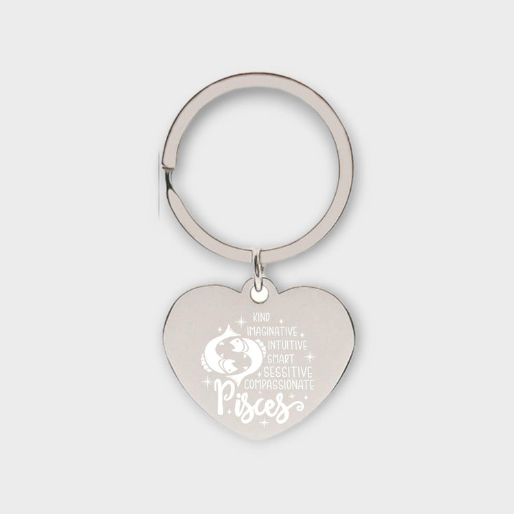Pisces Descriptive Keychain - jflinz
