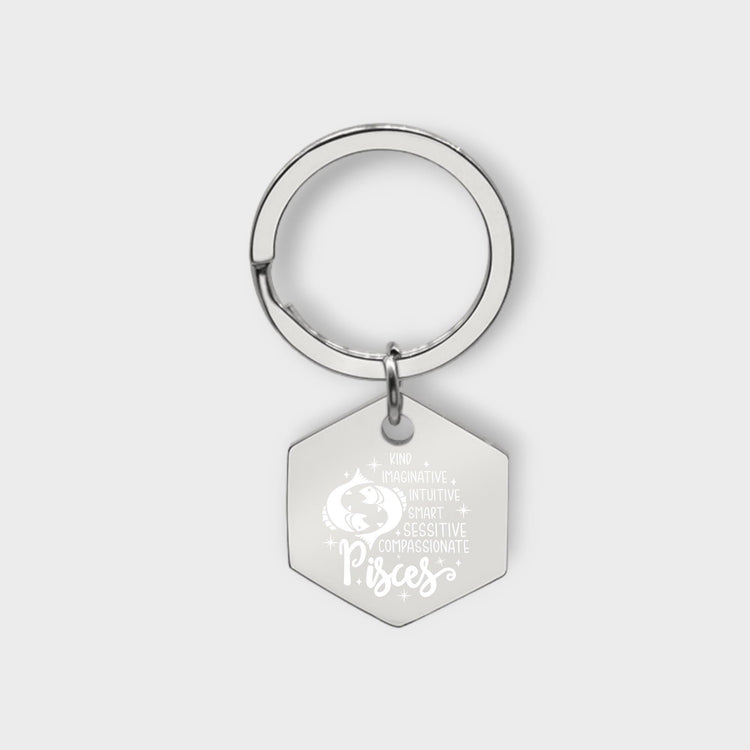 Pisces Descriptive Keychain - jflinz