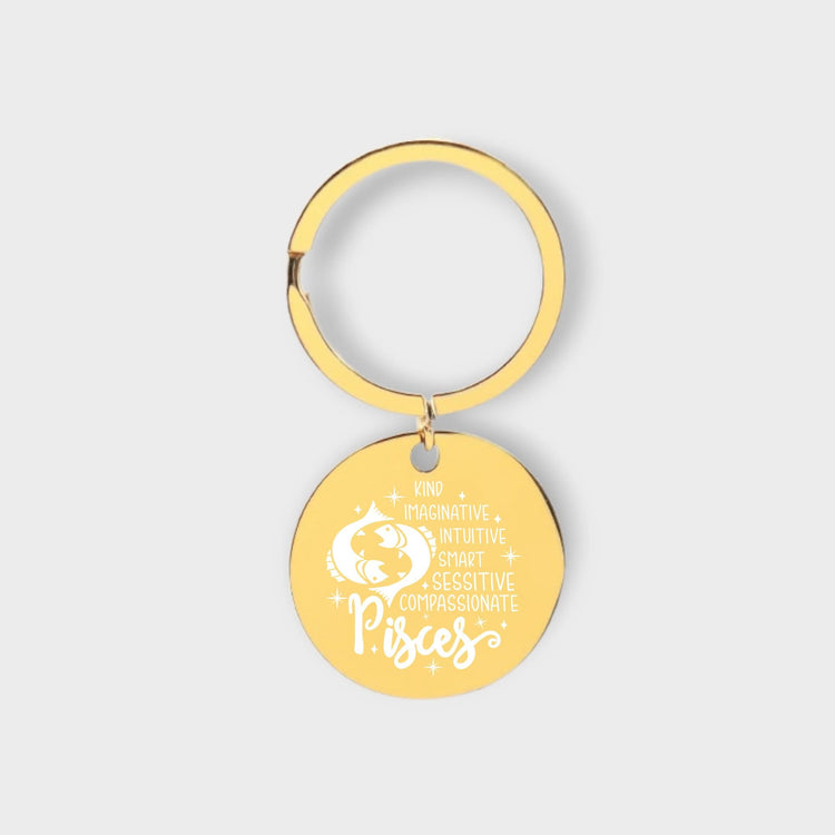 Pisces Descriptive Keychain - jflinz