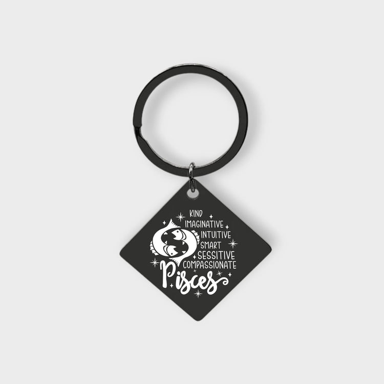 Pisces Descriptive Keychain - jflinz