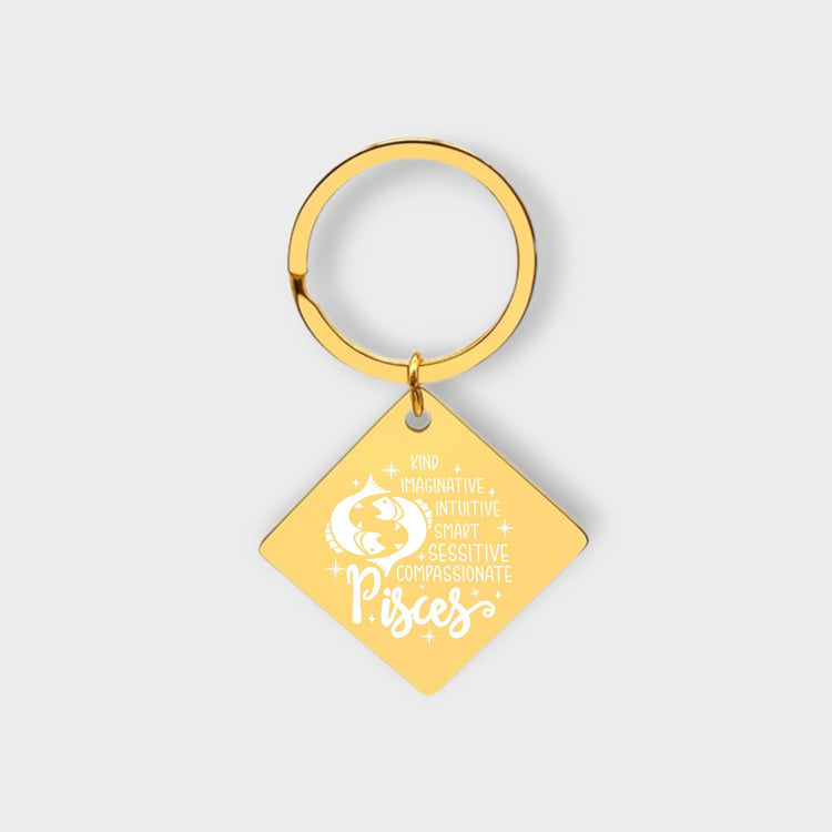 Pisces Descriptive Keychain - jflinz