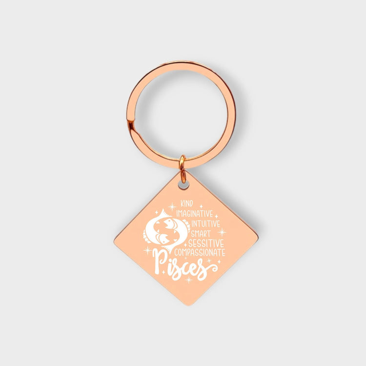 Pisces Descriptive Keychain - jflinz