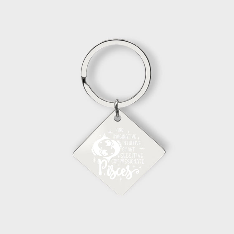 Pisces Descriptive Keychain - jflinz