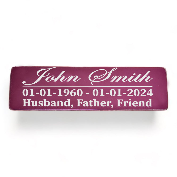 Memorial Plaque | Mirror Stainless |