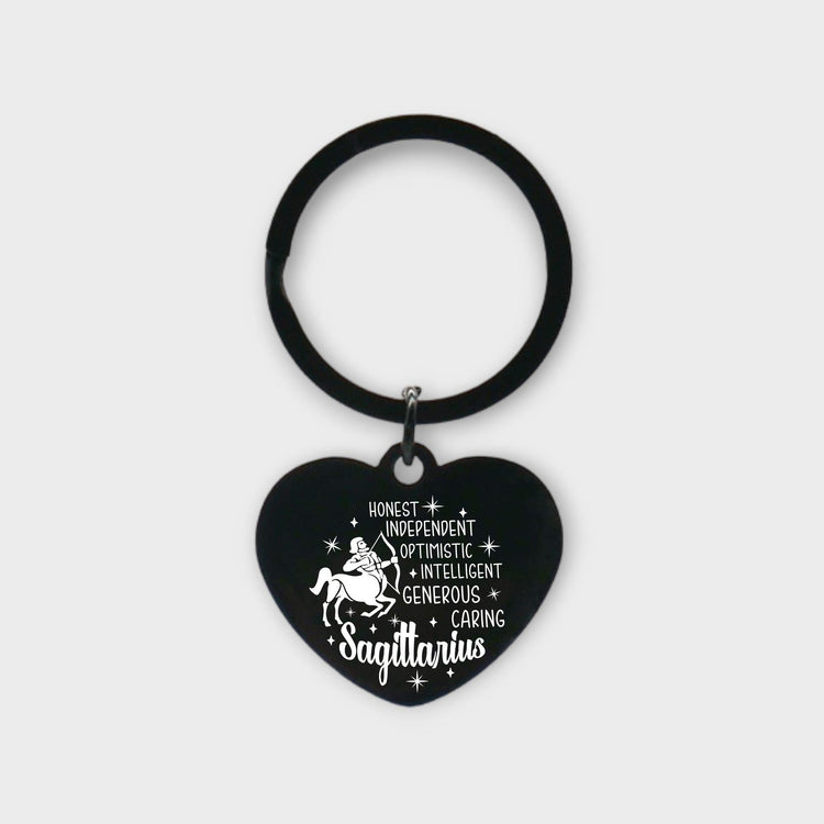 Sagittarius Descriptive Keychain - jflinz